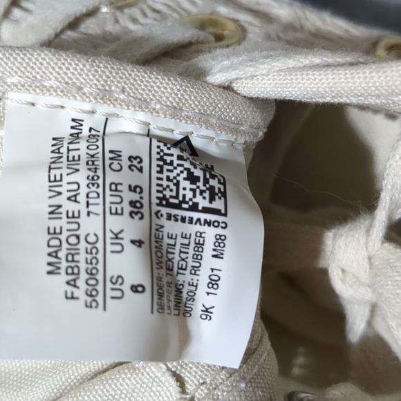 CONVERSE CHUCK TAYLOR ALL STAR Lift Ox 'Driftwood' Women's Size 6 - Picture 7 of 7